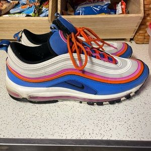 Nike Air Max 97 Multicolor White Black Active Fuchsia CW6992-100 Men's Size 12